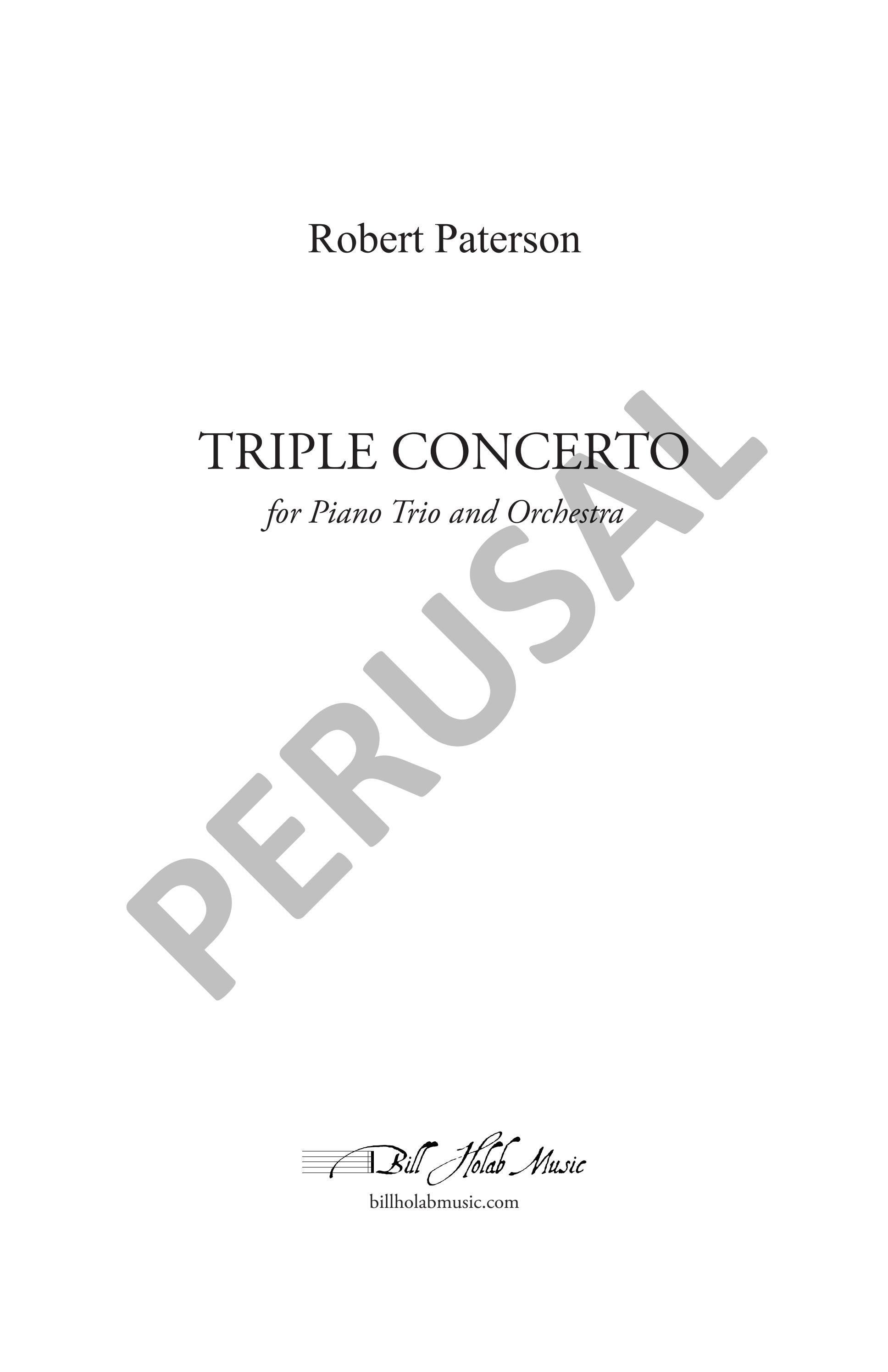 Triple Concerto by Robert Paterson Issuu