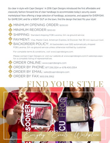 Capri Designs Clear Bag × Purse featuring Sequin Strap, Beaded 配件 - Gameday 2023 第 2 页