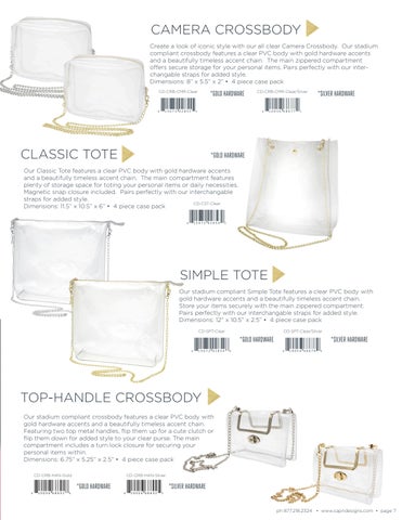 Capri Designs Clear Bag × Purse featuring Sequin Strap, Beaded 配件 - Gameday 2023 第 7 页