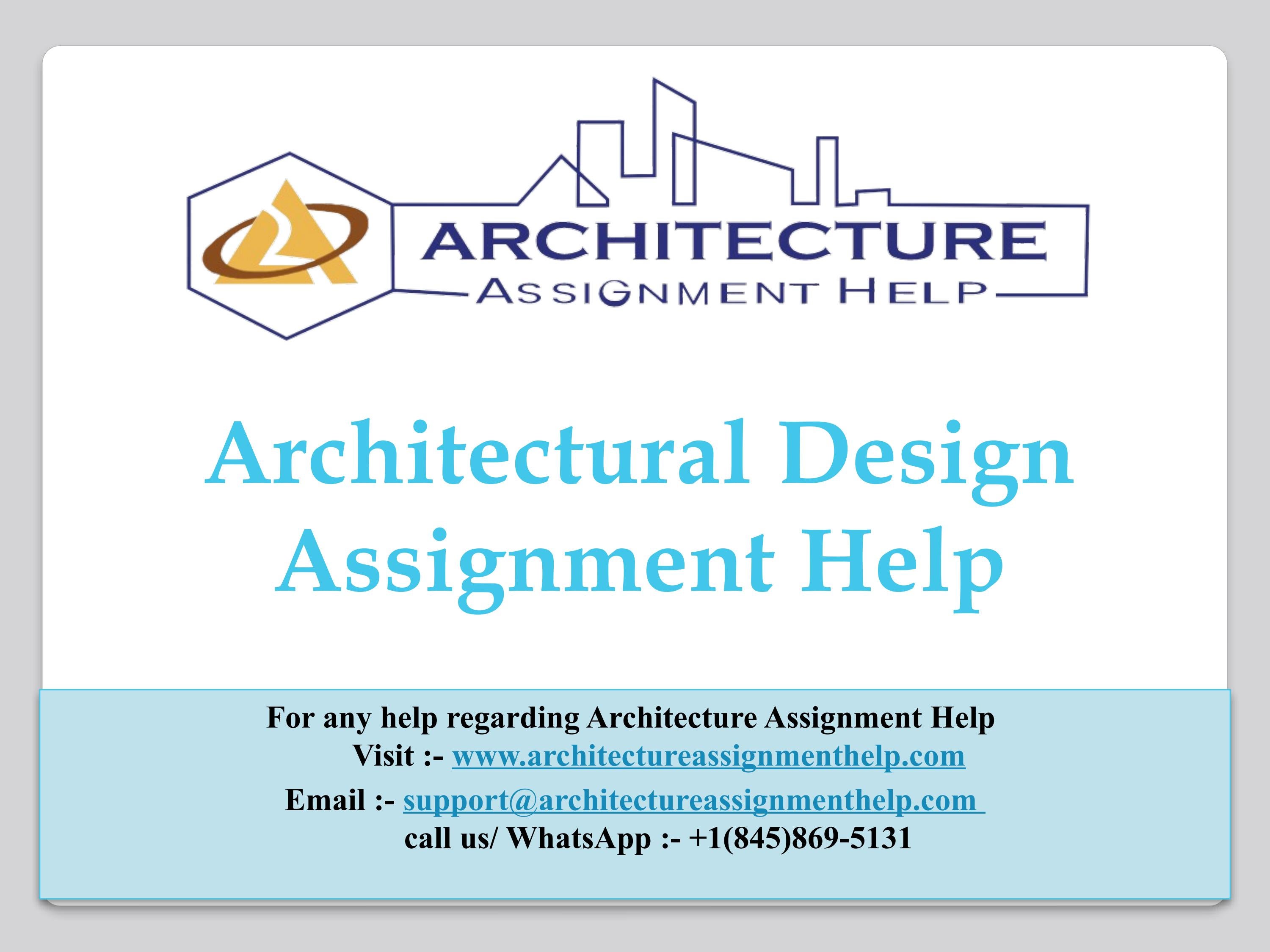 Get Stellar Grades with Architecture Assignment Help: Your Path to ...
