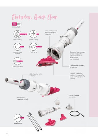 Cordless 充电 Pool Cleaner | Baseinų valymo siurblys 第 4 页