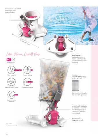 Cordless 充电 Pool Cleaner | Baseinų valymo siurblys 第 6 页