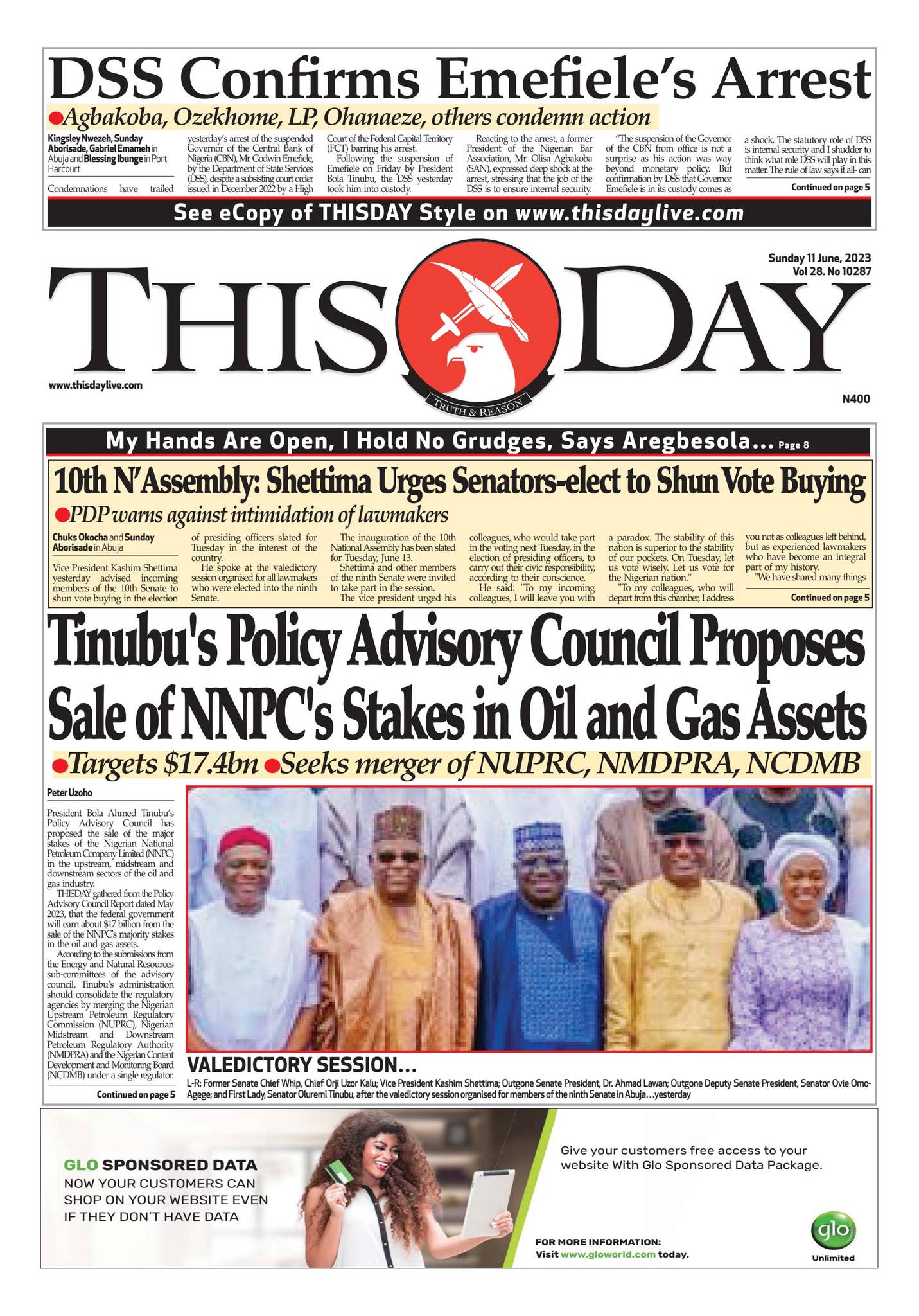 SUNDAY 11TH JUNE 2023 by THISDAY Newspapers Ltd - Issuu