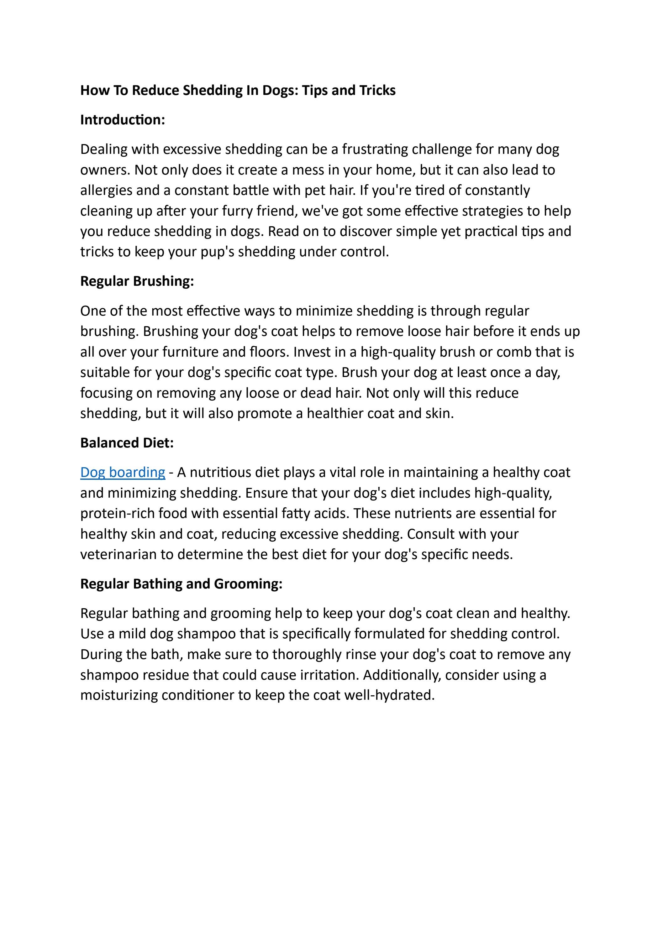 How To Reduce Shedding In Dogs Tips And Tricks By Barkn Walk Issuu