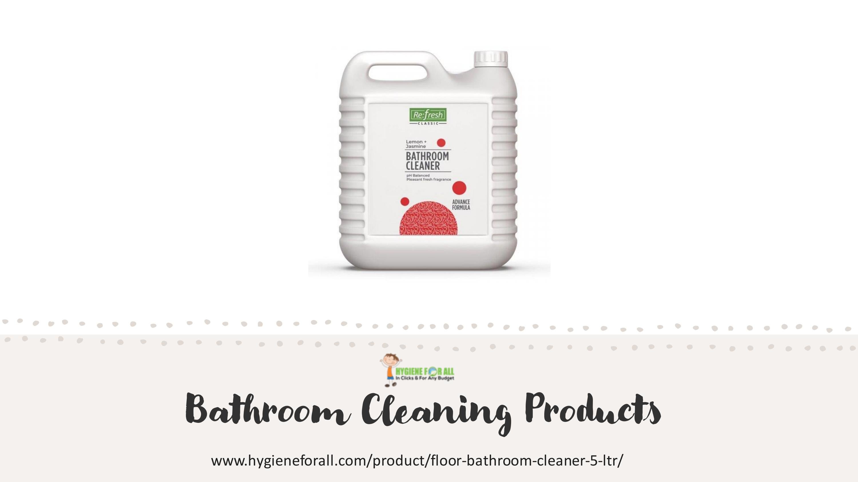 Bathroom cleaning products by Hygiene For All - Issuu