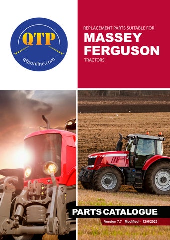 QTP Massey Ferguson Part Catalogue by Quality Tractor Parts - Issuu
