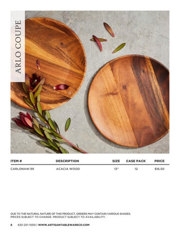 2023 Artisan Tableware Co 家具目录 第 8 页