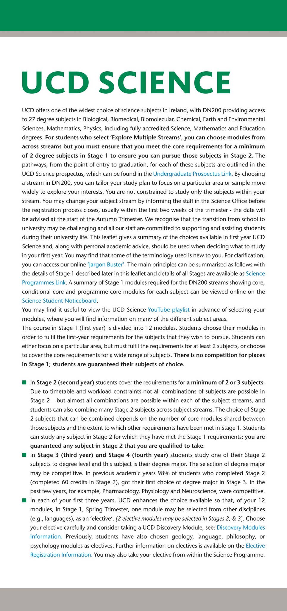 Ucd Science UCD Science - Stage 1 Guide 2023 - 2024 by Th!nk Media - Issuu