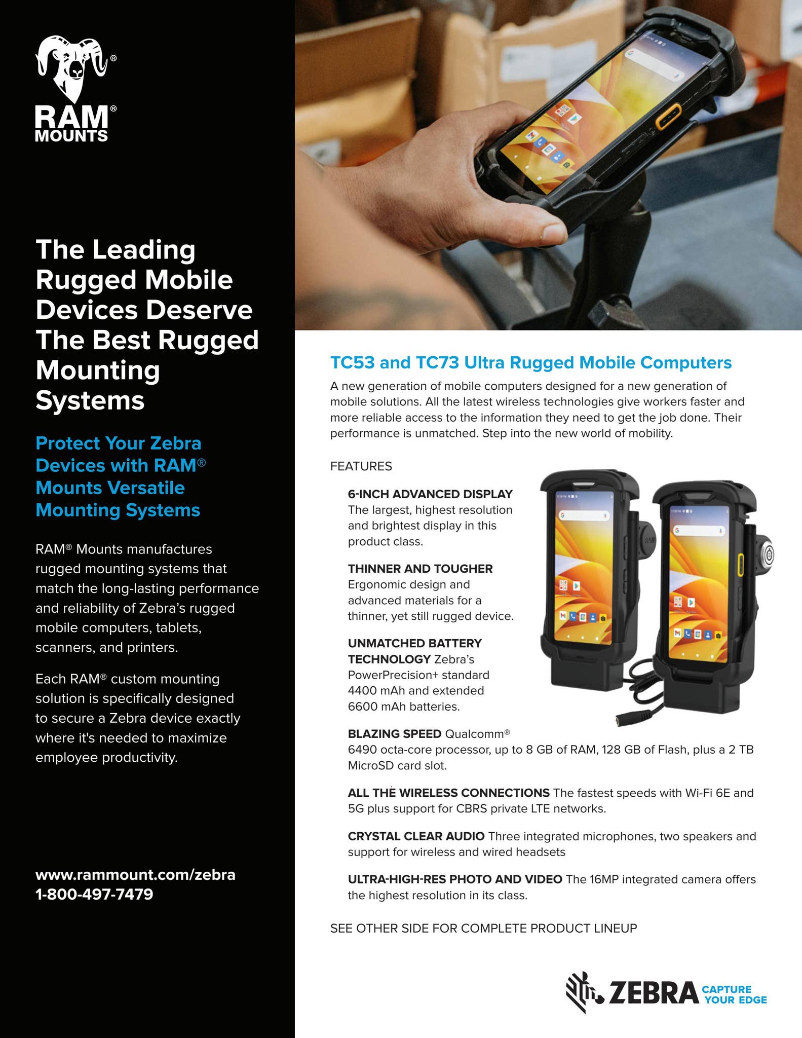 Zebra TC53 & TC73 RAM® Docks Sell Sheet by RAM Mounts - Issuu