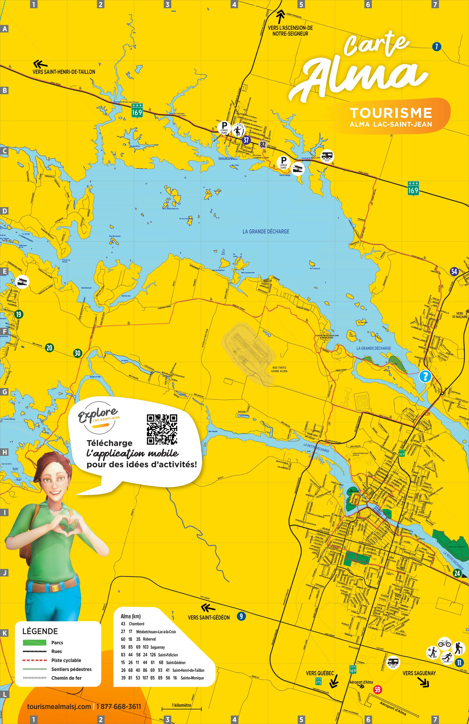 Carte ville d'Alma by Bureau des Congrès LacSaintJean Issuu