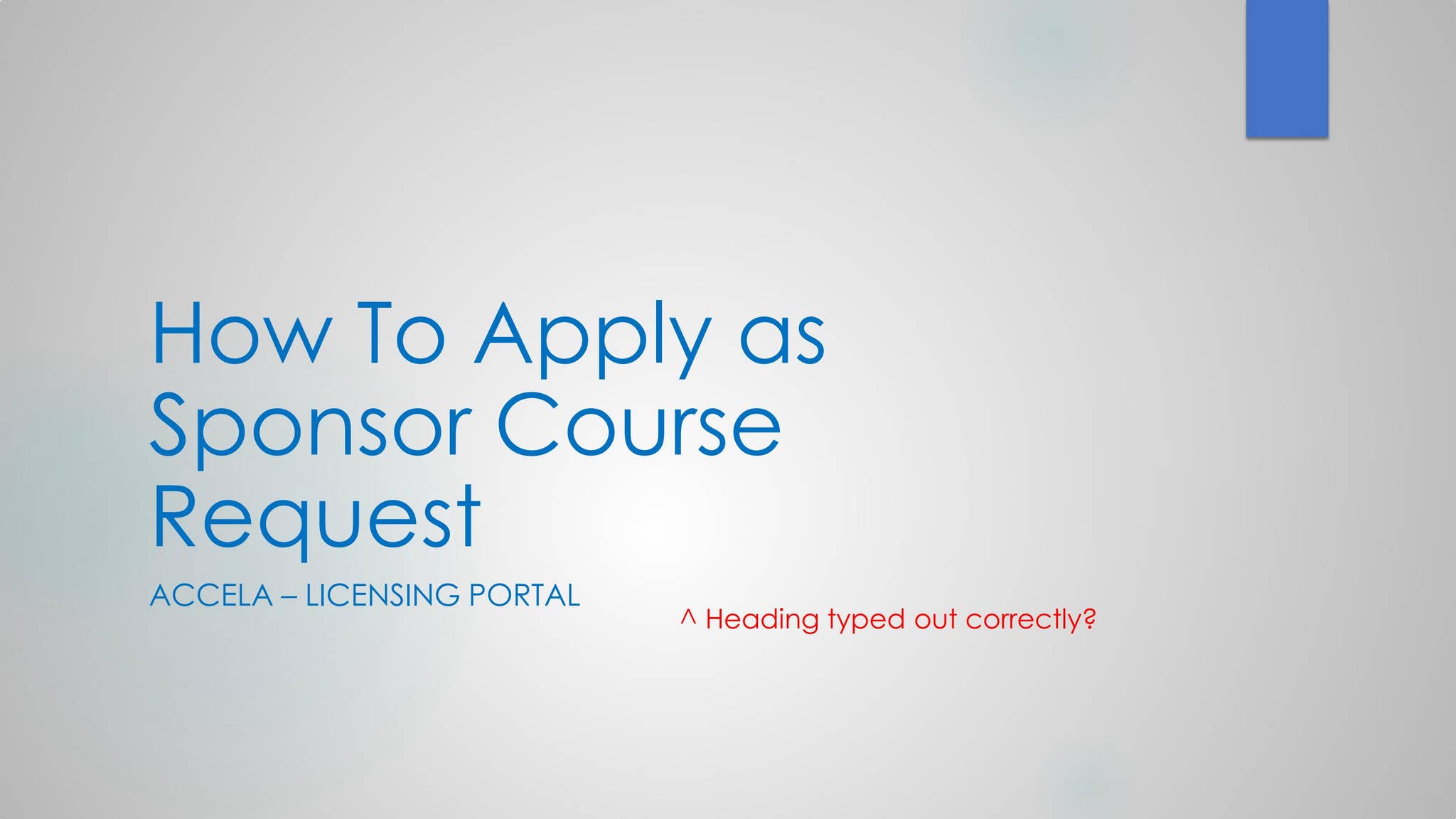 Continuing Education Sponsor course Request by STLCOGOV - Issuu
