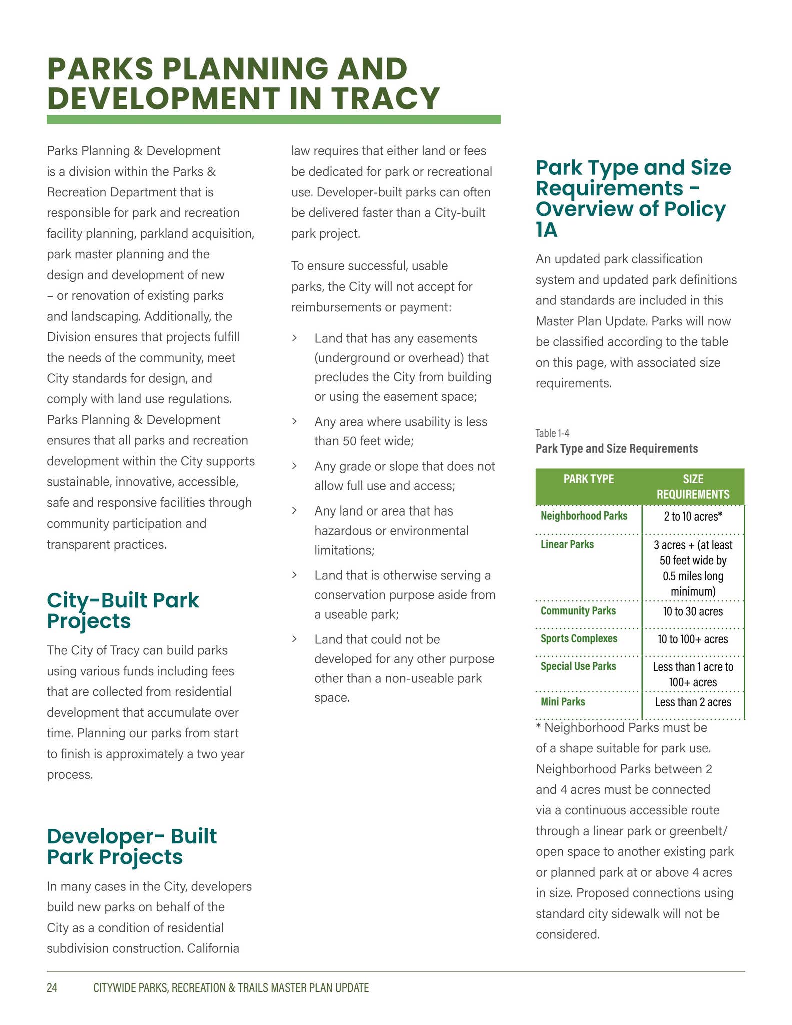 Tracy Citywide Parks, Recreation & Trails Master Plan Update by ...