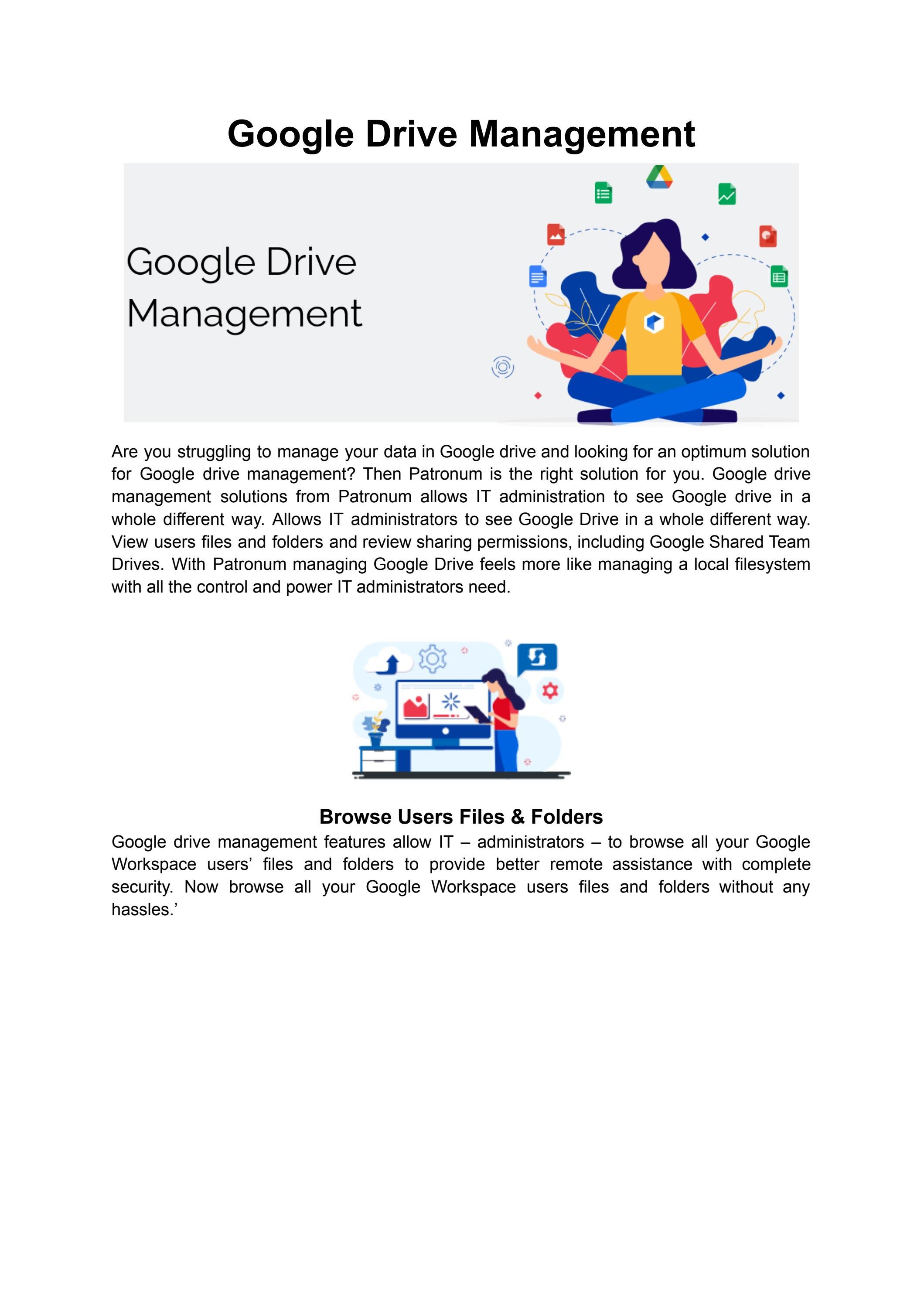 Google Drive Management by Patronum - Issuu