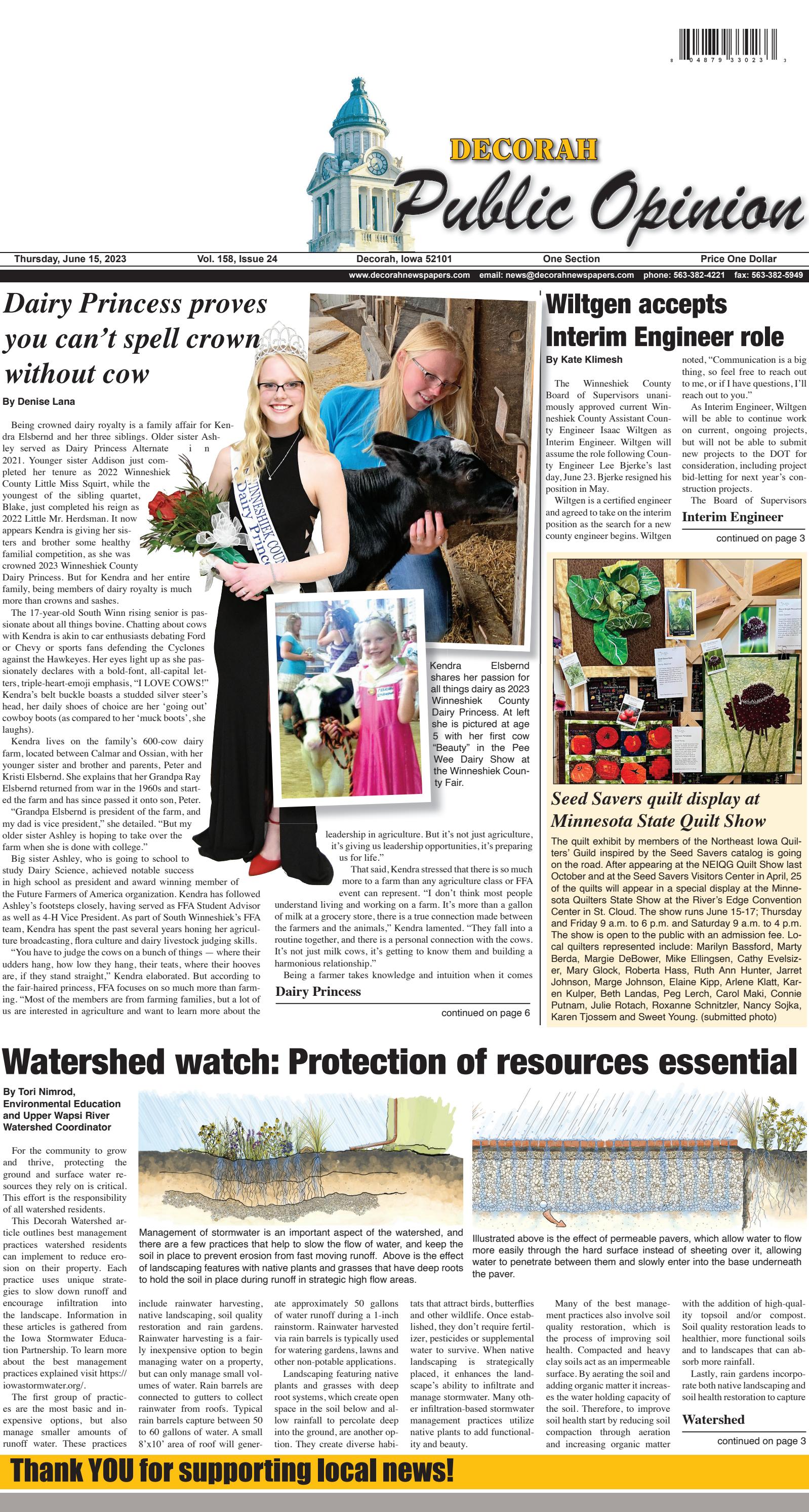 June 15, 2023 Public Opinion by Driftless Multimedia - Issuu