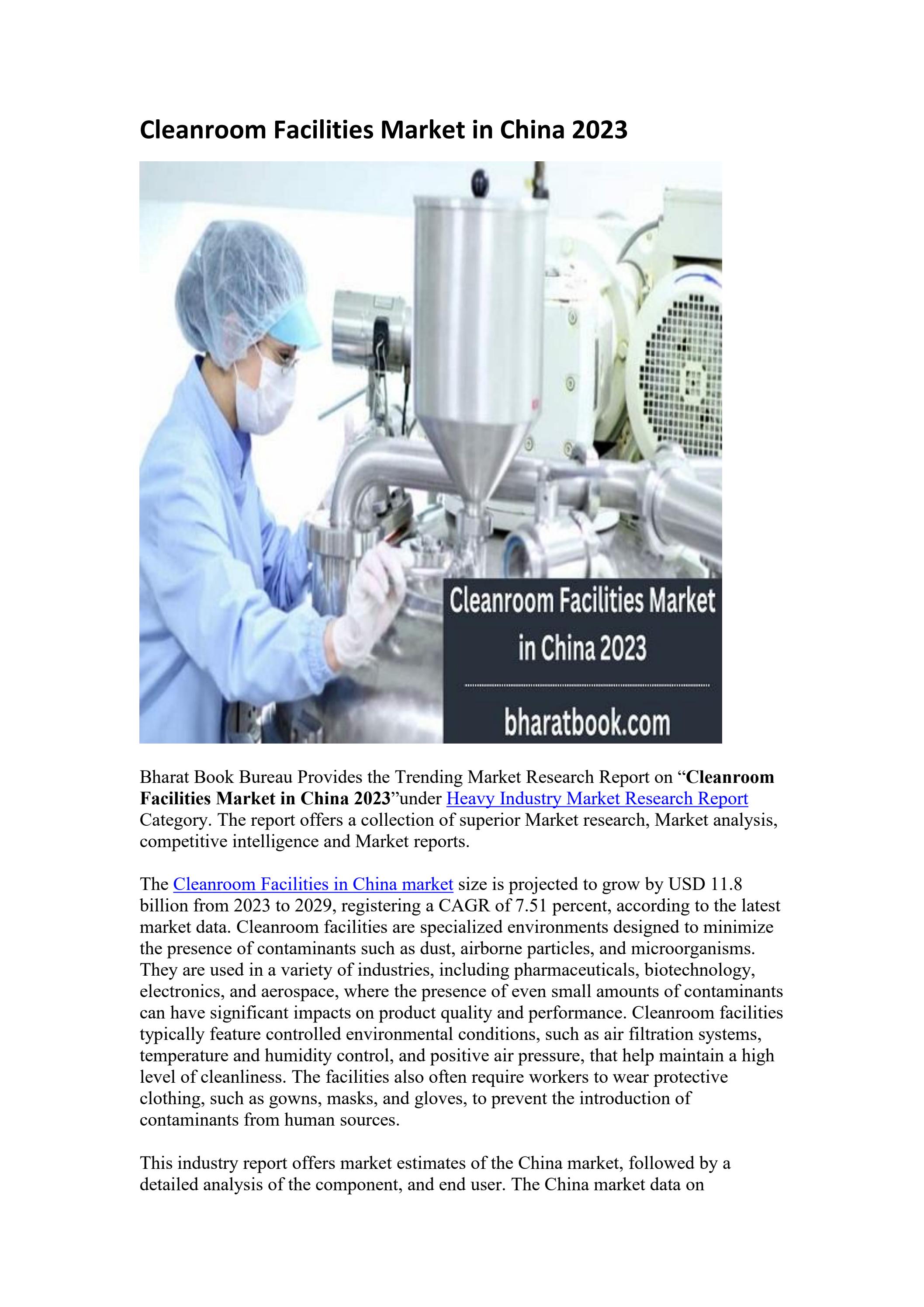 Cleanroom Facilities Market Research Report 20232029 by James Grey Issuu