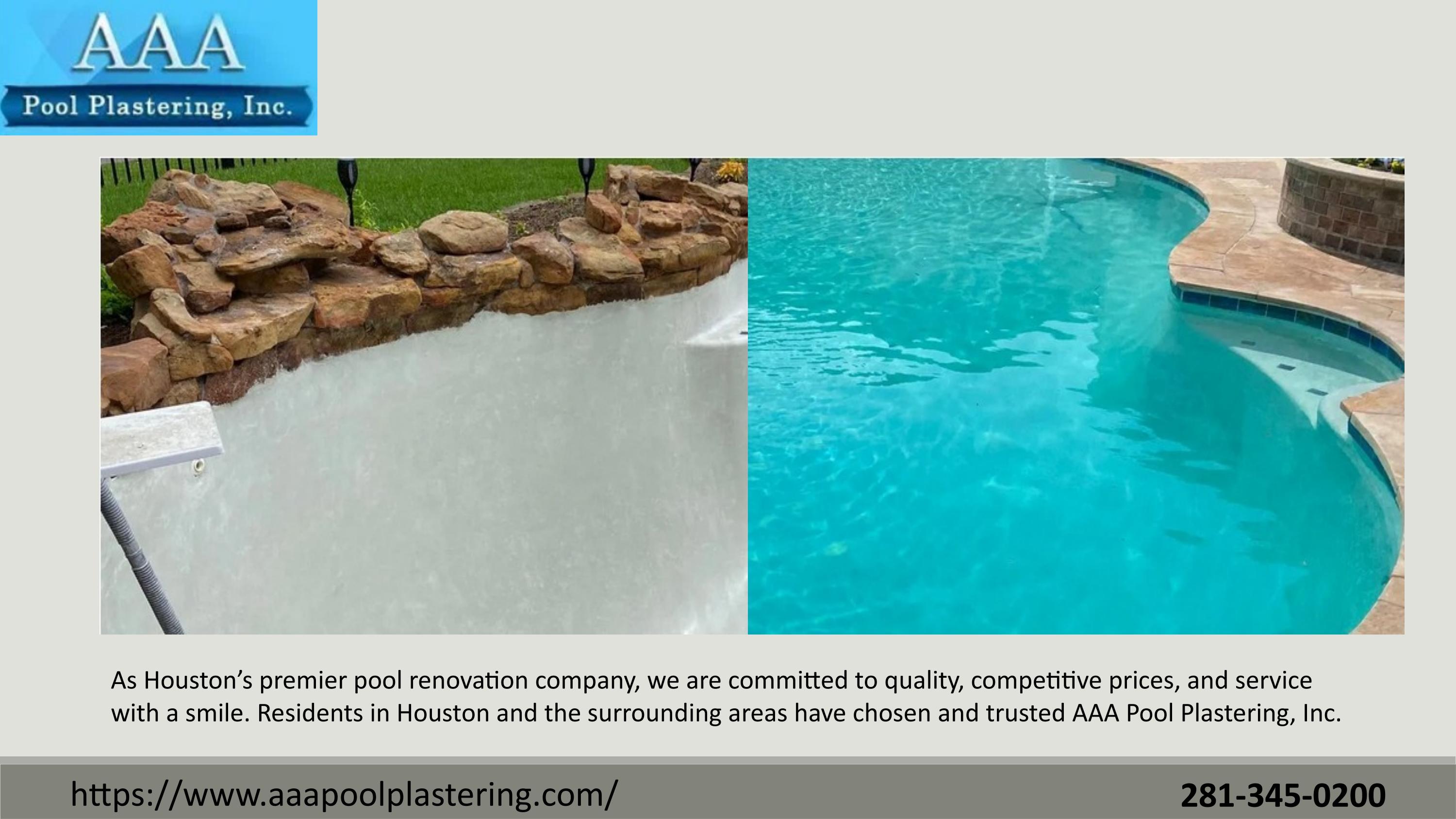 Get Pool Plastering and Pool Renovation Services in Houston by AAA Pool