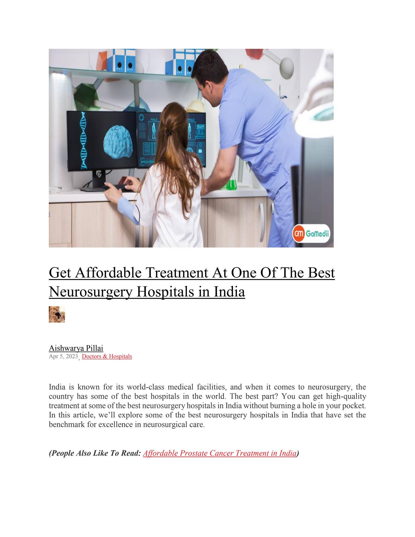 Get Affordable Treatment at one of the Best Neurosurgery Hospitals in ...