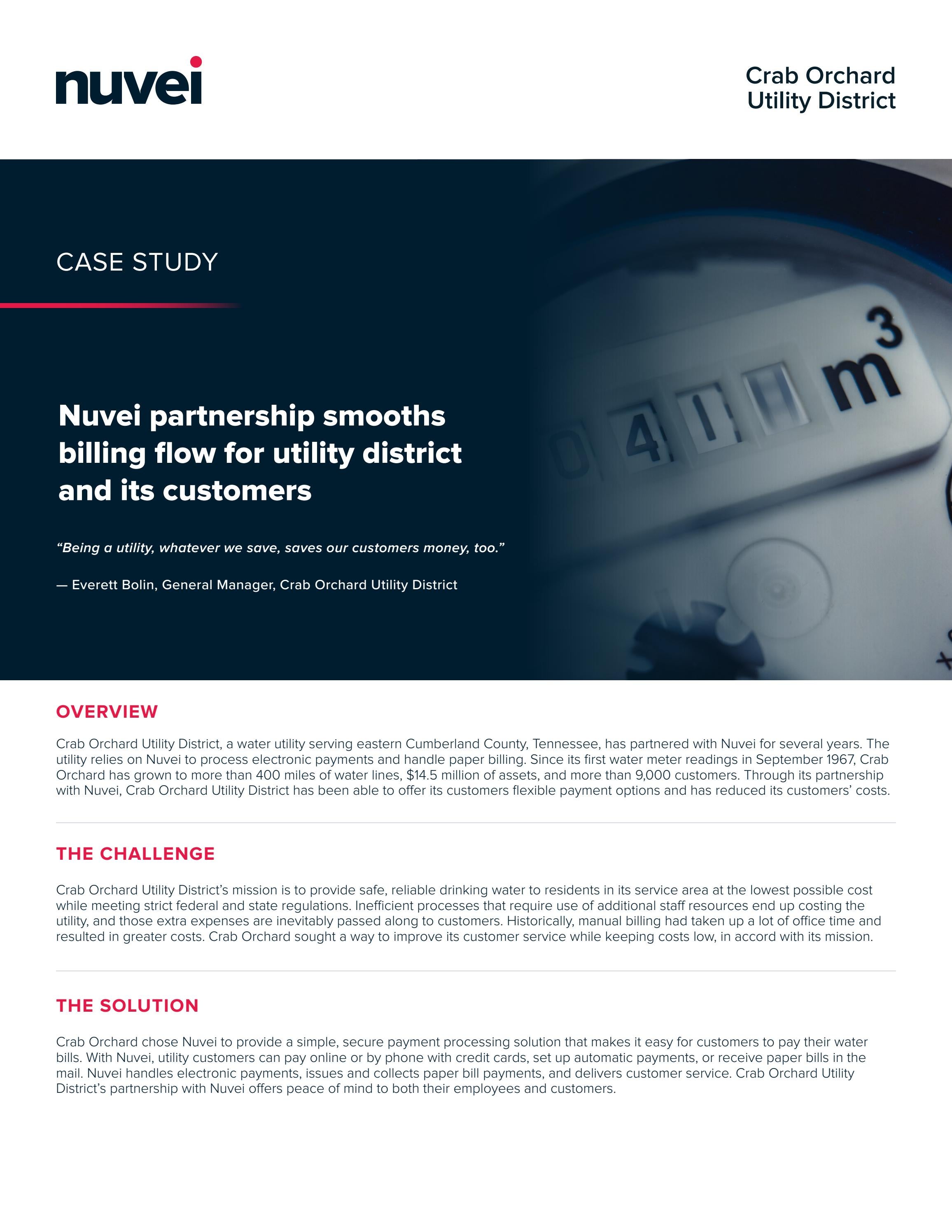 Case study Crab Orchard Utility District by Nuvei Issuu