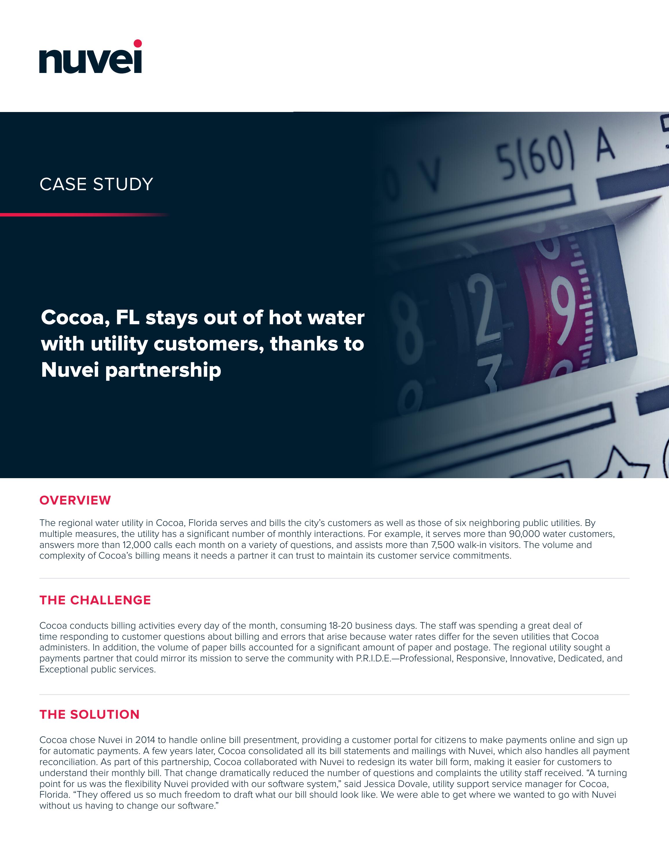 Case study Cocoa, Florida public utilities by Nuvei Issuu