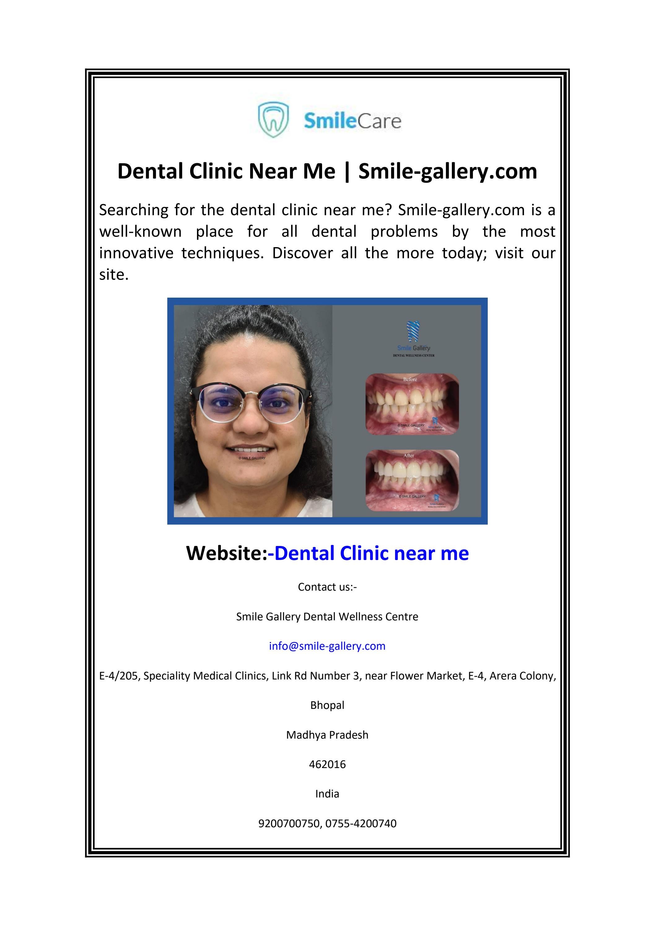 Dental Clinic Near Me by Smile Gallery Dental