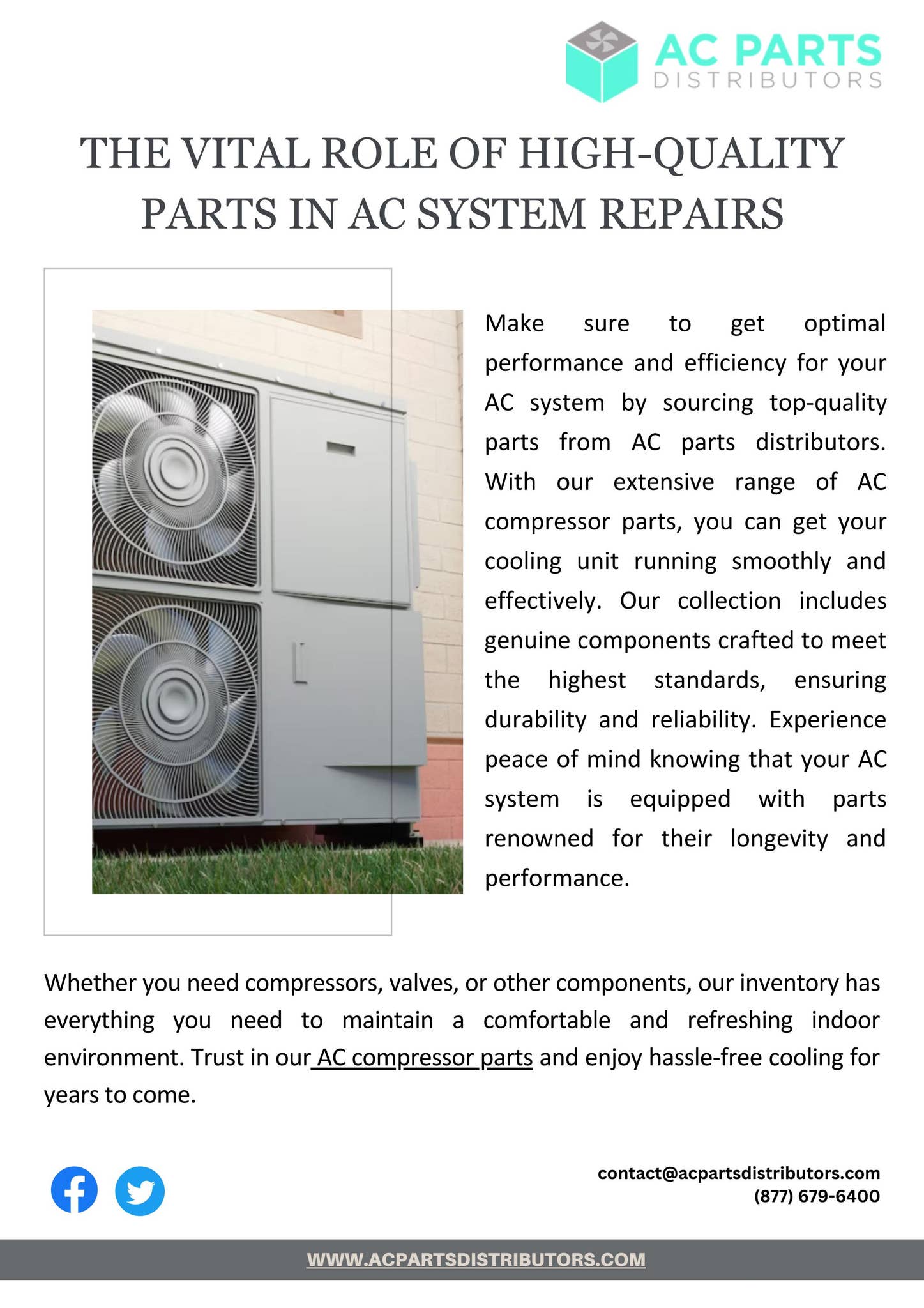 The Vital Role of High-Quality Parts in AC System Repairs by AC Parts ...