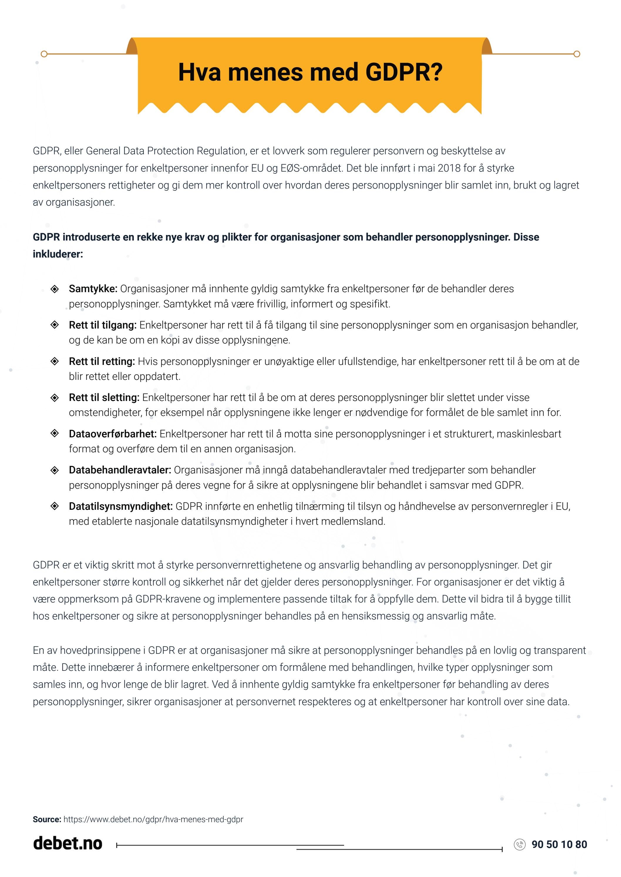Hva Menes Med GDPR Debet GDPR By Debet Faktura Regnskap Og Inkasso 