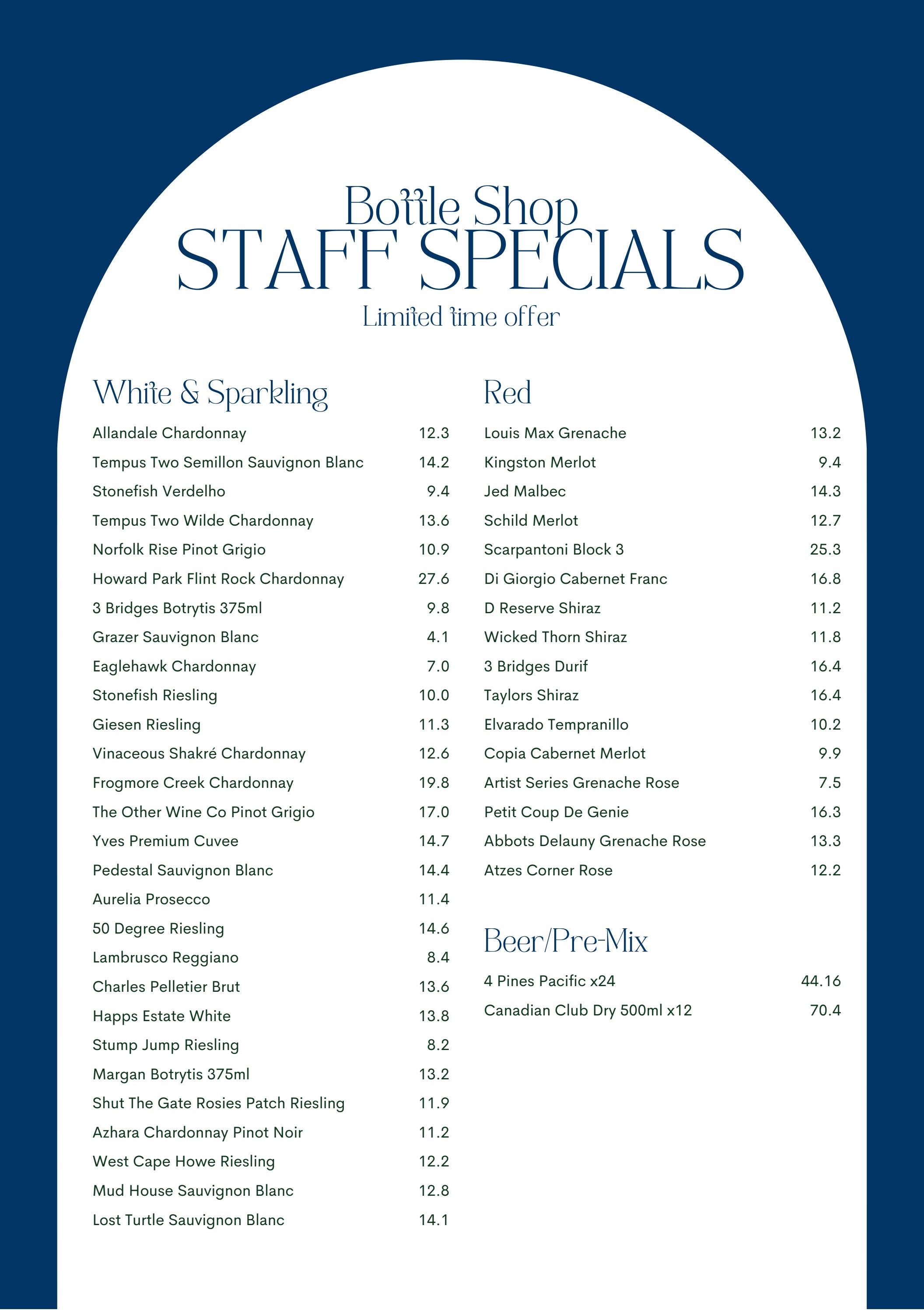 BSC Staff Specials Bottle Shop by Bankstown Sports Club Issuu