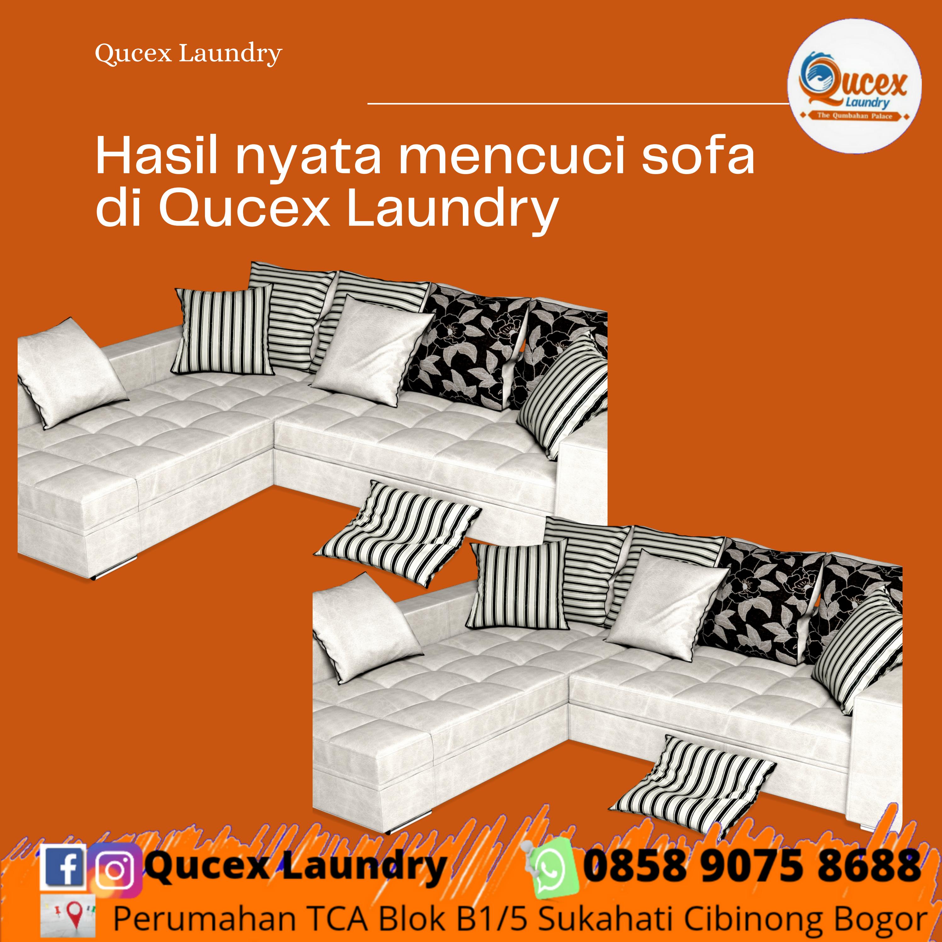 Laundry Sofa Bed di Graha laras sentul 085890758688 by Laundry Sepatu