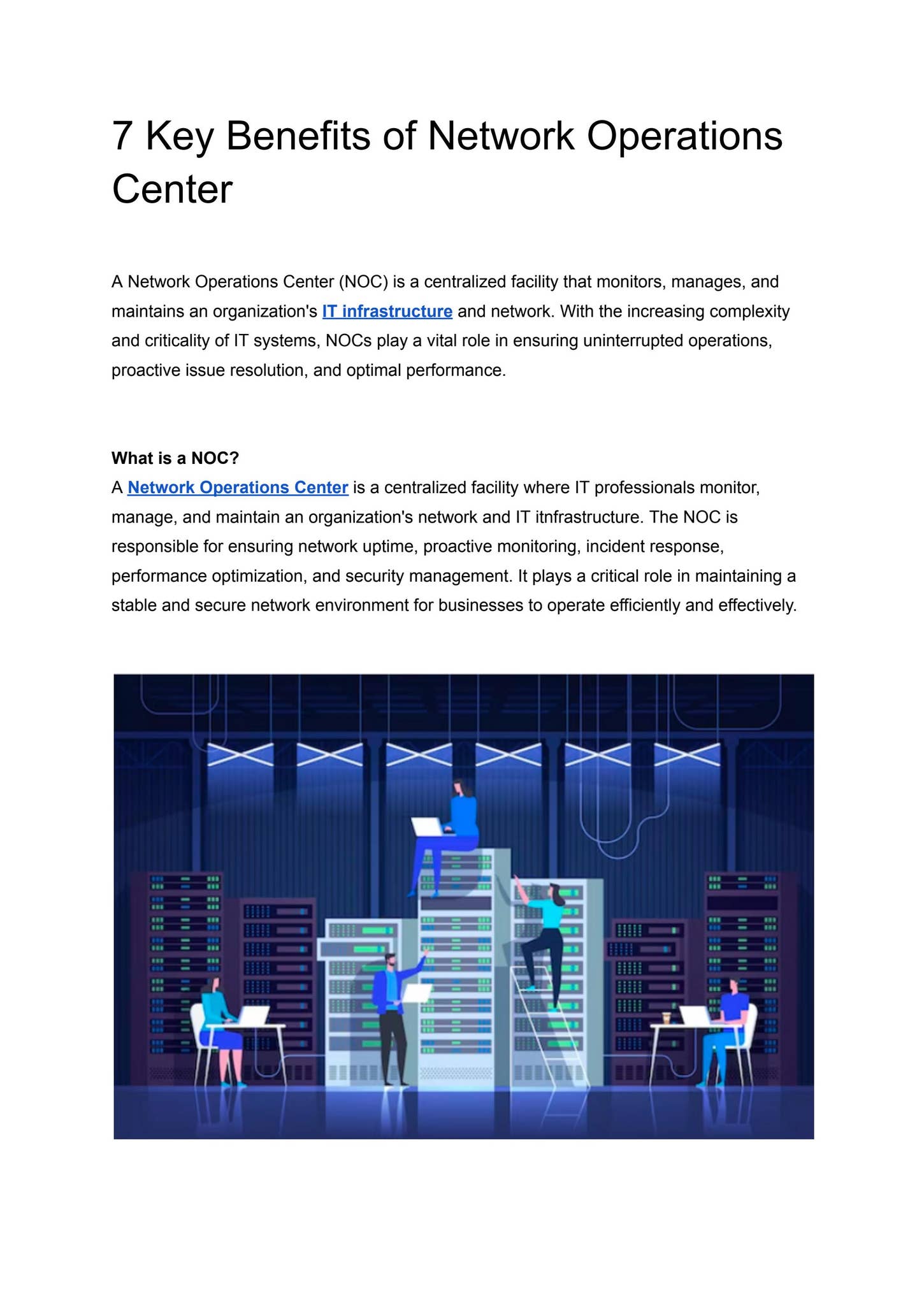 7 Key Benefits of Network Operations Center by Skill Mine - Issuu