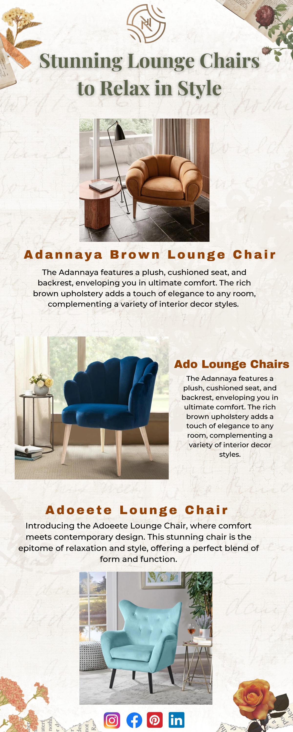 Stunning Lounge Chairs to Relax in Style by NismaayaDecor Issuu