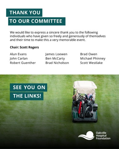 2023 Golfer Participant 指南 : OTMH Charity Golf Tournament 第 16 页