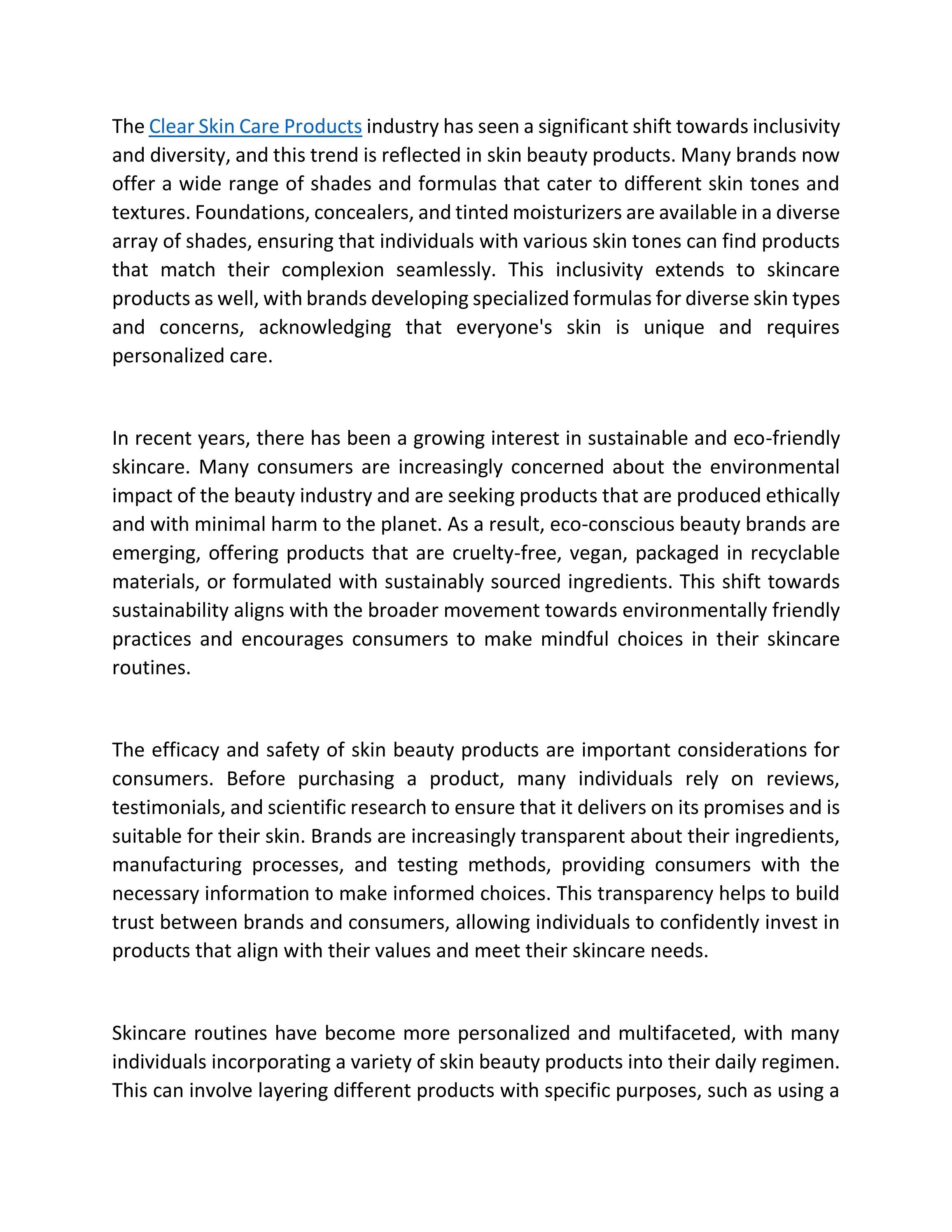 Clear Skin Care Products by Ben Ten Issuu