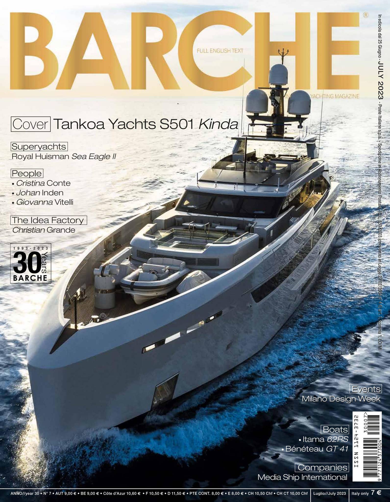 BARCHE JULY 2023 by INTERNATIONAL SEA PRESS SRL - BARCHE - Issuu