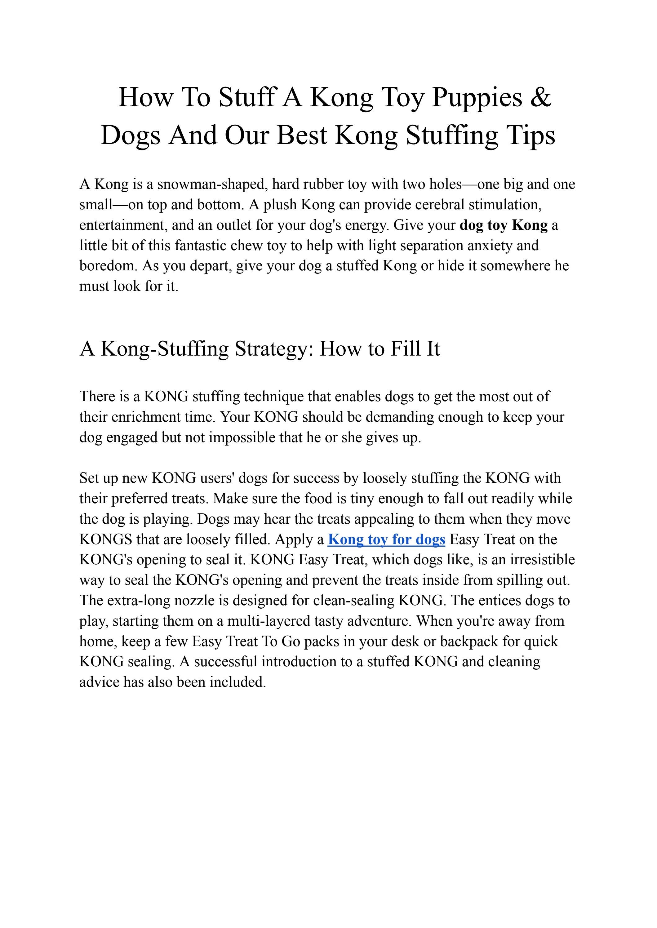 How To Stuff A Kong Toy Puppies & Dogs And Our Best Kong Stuffing Tips