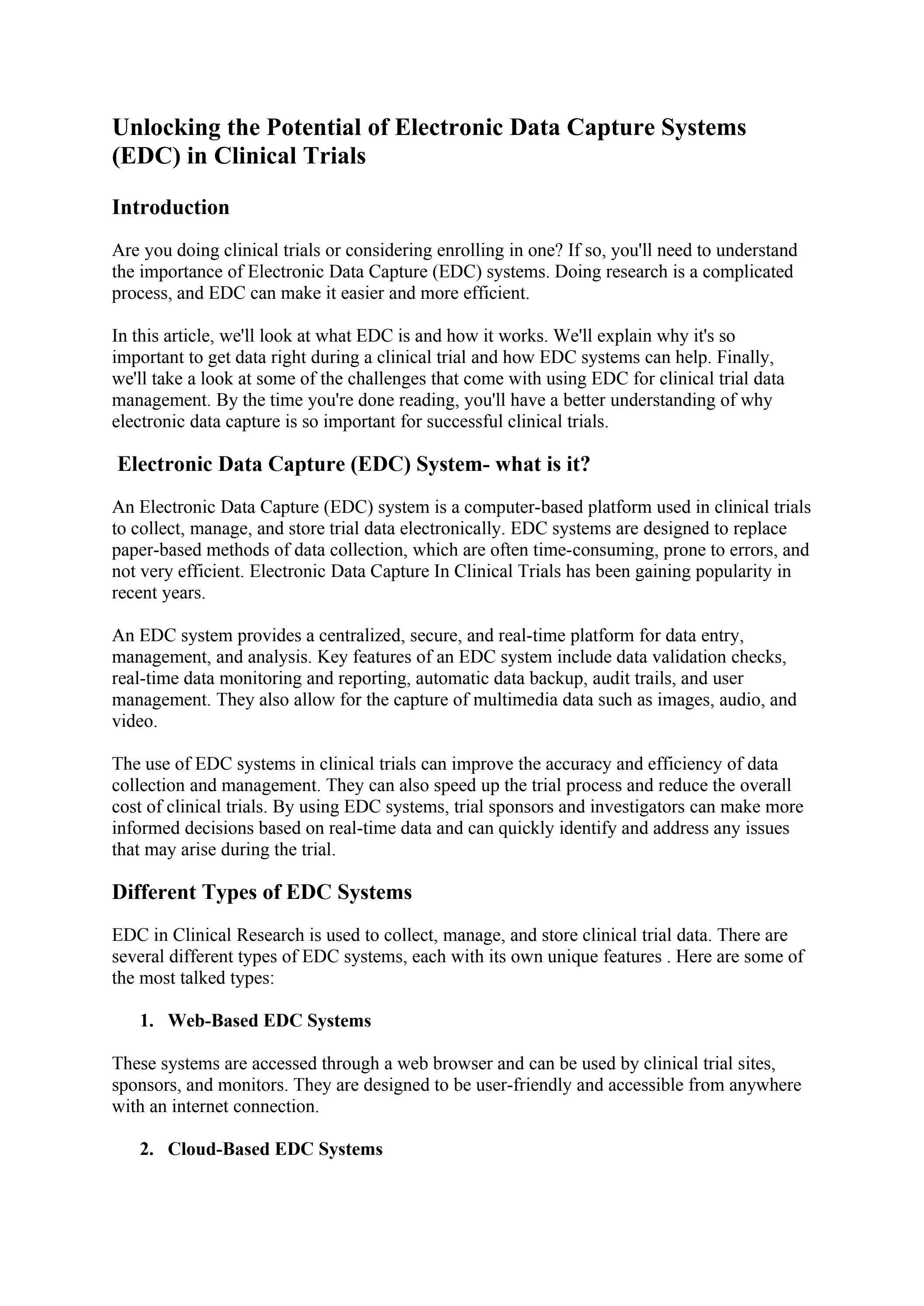 what-is-edc-in-clinical-trials-by-edcinclinicaltrials-issuu