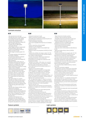 灯饰手册 太阳能 Integrated Luminaires ( 法文 版本 ) 第 21 页