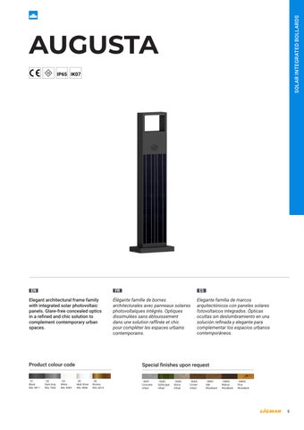 灯饰手册 太阳能 Integrated Luminaires ( 法文 版本 ) 第 7 页