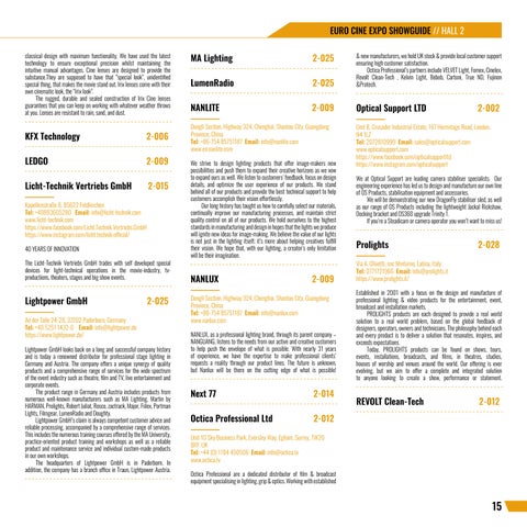 Euro Cine Expo 2023 Showguide 第 15 页