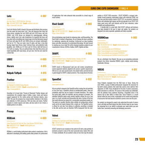 Euro Cine Expo 2023 Showguide 第 23 页