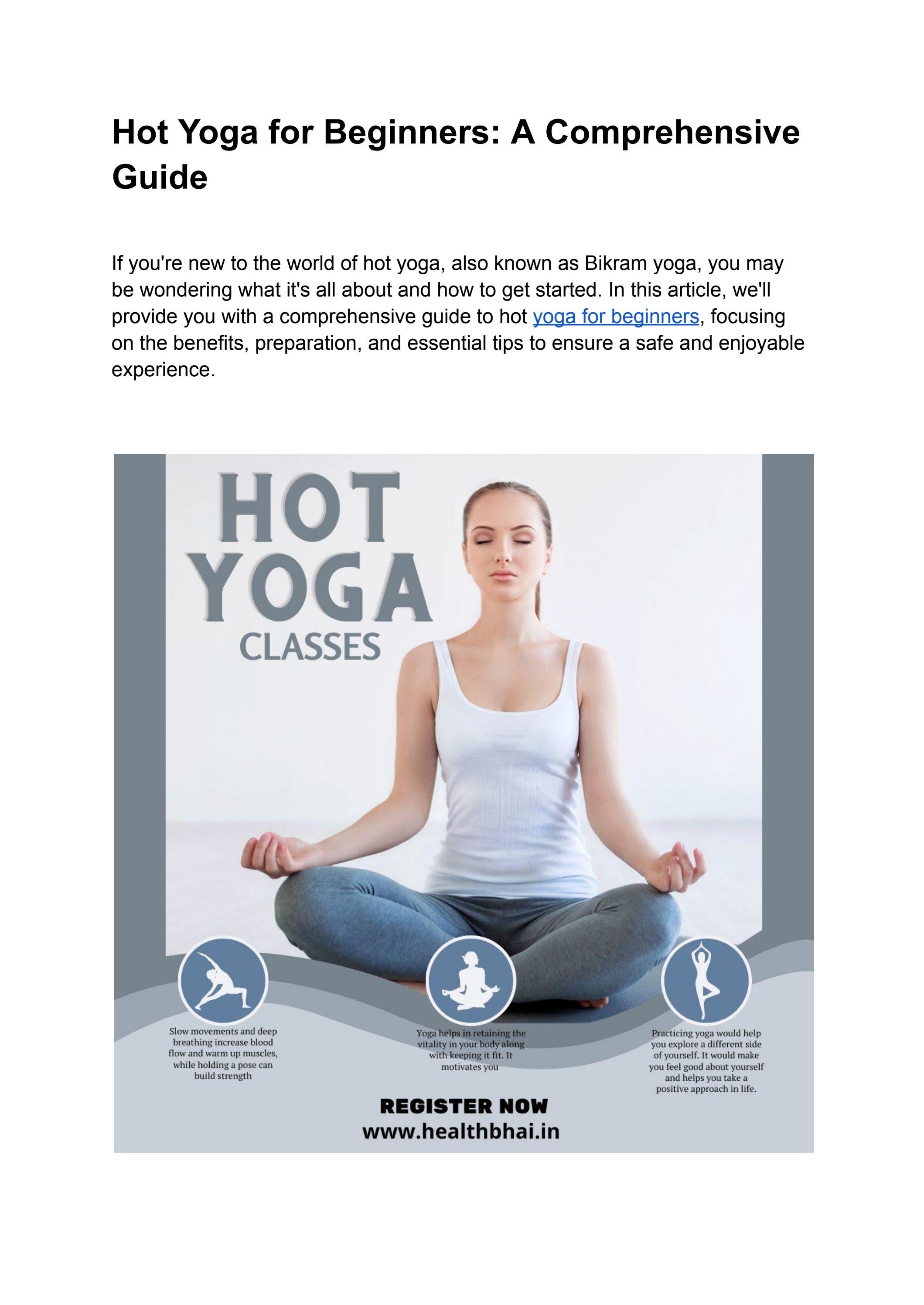 Hot Yoga For Beginners by Surender Issuu