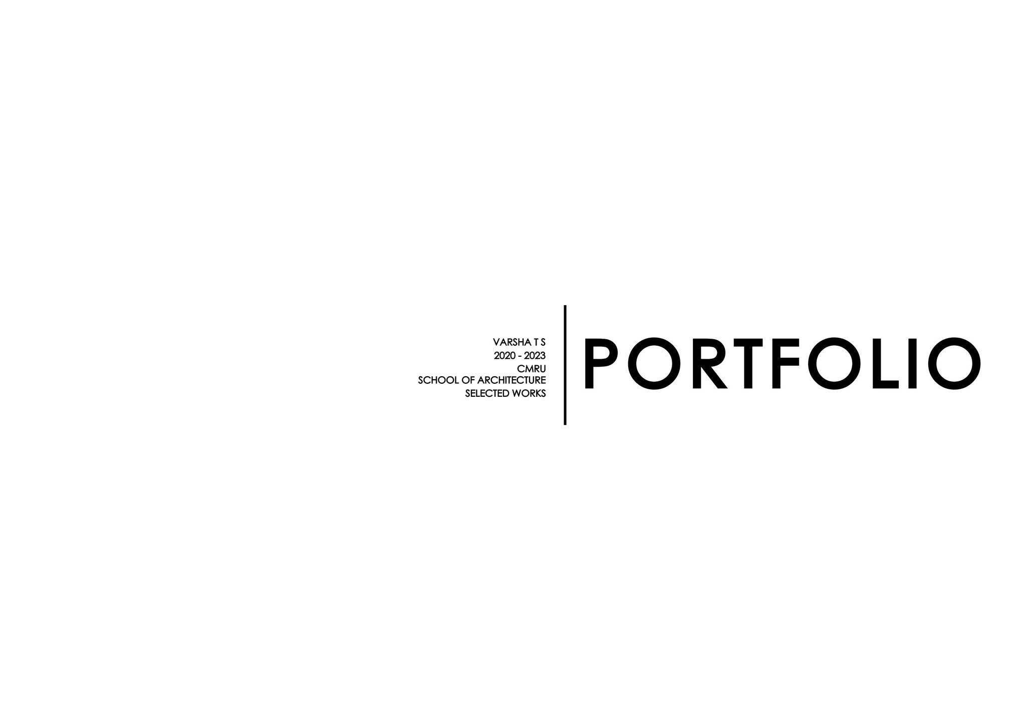 ARCHITECTURAL PORTFOLIO by Varsha T S B Arch - Issuu