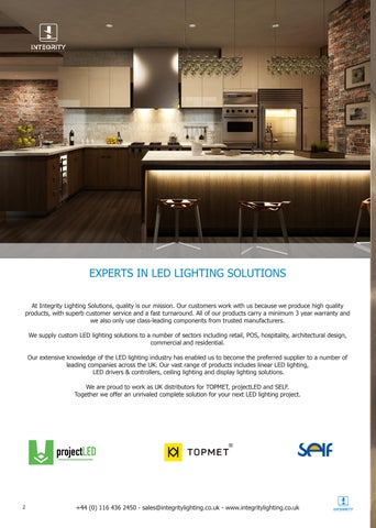 integritylightingsolutions 灯饰目录 · Integrity 灯饰 Solutions Product 指南 v2 第 2 页