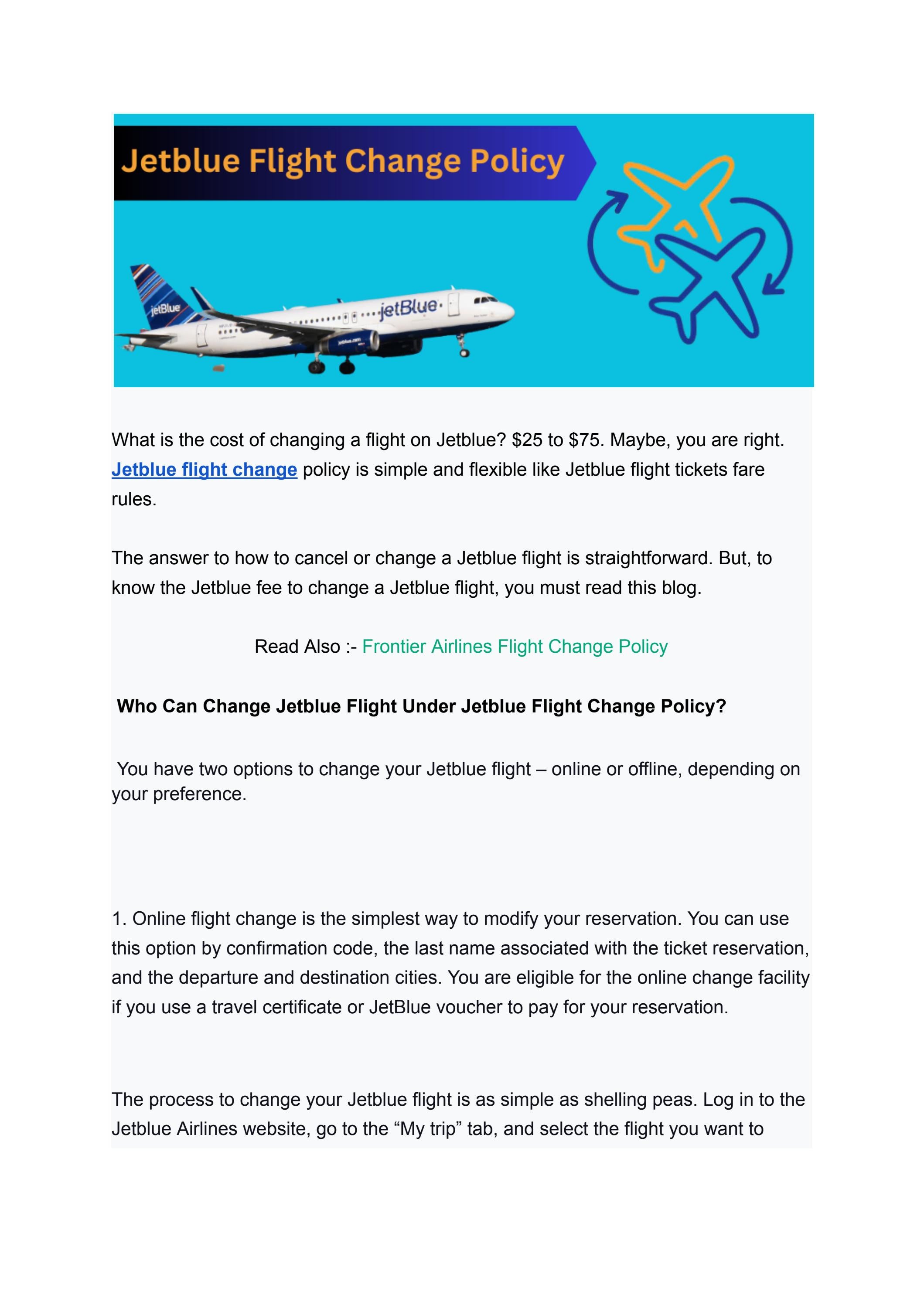 Jetblue flight change policy 4 Solution Easy by roseejones789 Issuu