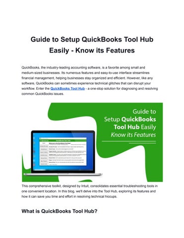 QuickBooks: Financial management software for small businesses - Troubleshooting Common Issues