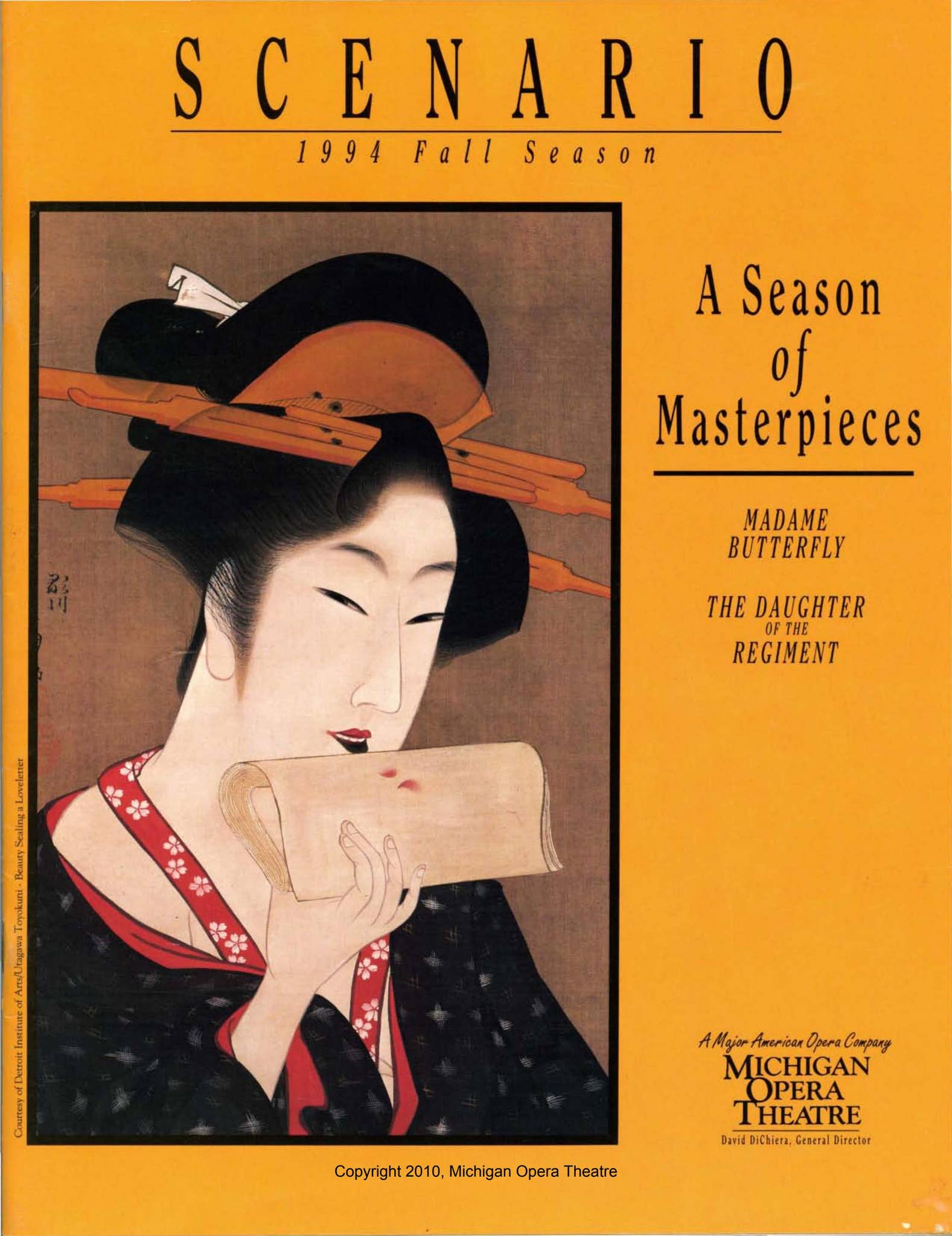 PROGRAM: Bravo 1994 Fall Opera by Detroit Opera - Issuu