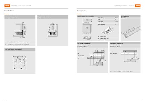 Blum LEGRABOX - Ordering and planning information 第 10 页