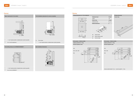Blum LEGRABOX - Ordering and planning information 第 12 页