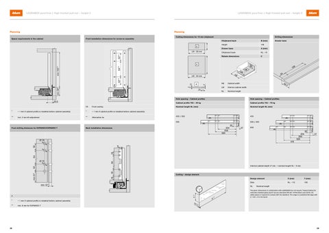 Blum LEGRABOX - Ordering and planning information 第 15 页