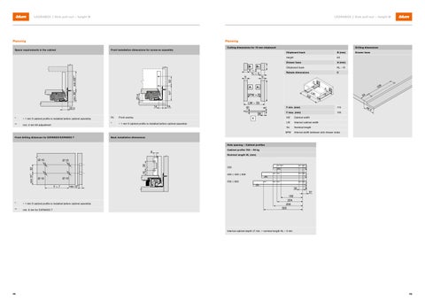 Blum LEGRABOX - Ordering and planning information 第 23 页